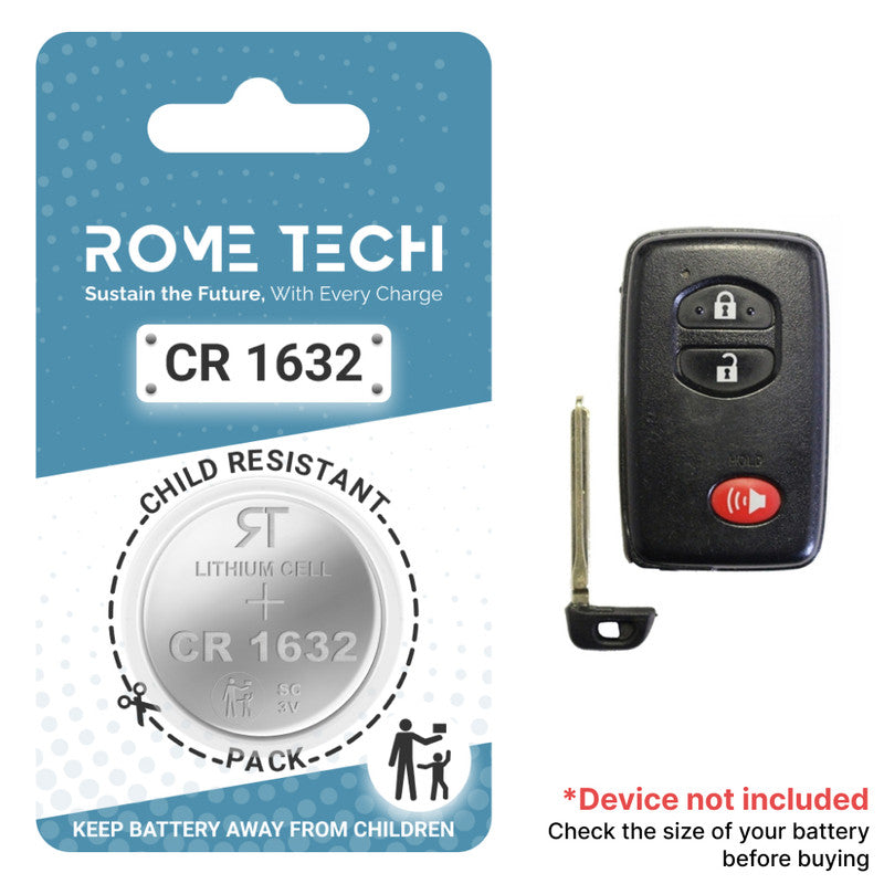 Replacement Battery for Key Fob - Toyota RAV4 2008-2012 – Rome Tech ...