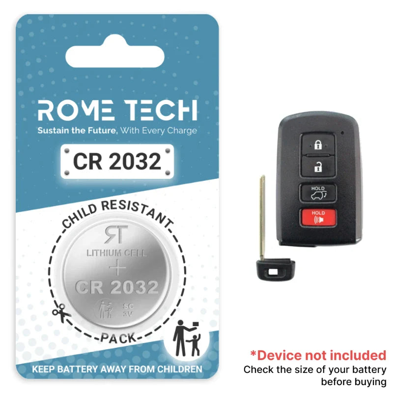 Replacement Battery for Key Fob - Toyota Highlander 2014-2019 ??? Rome ...