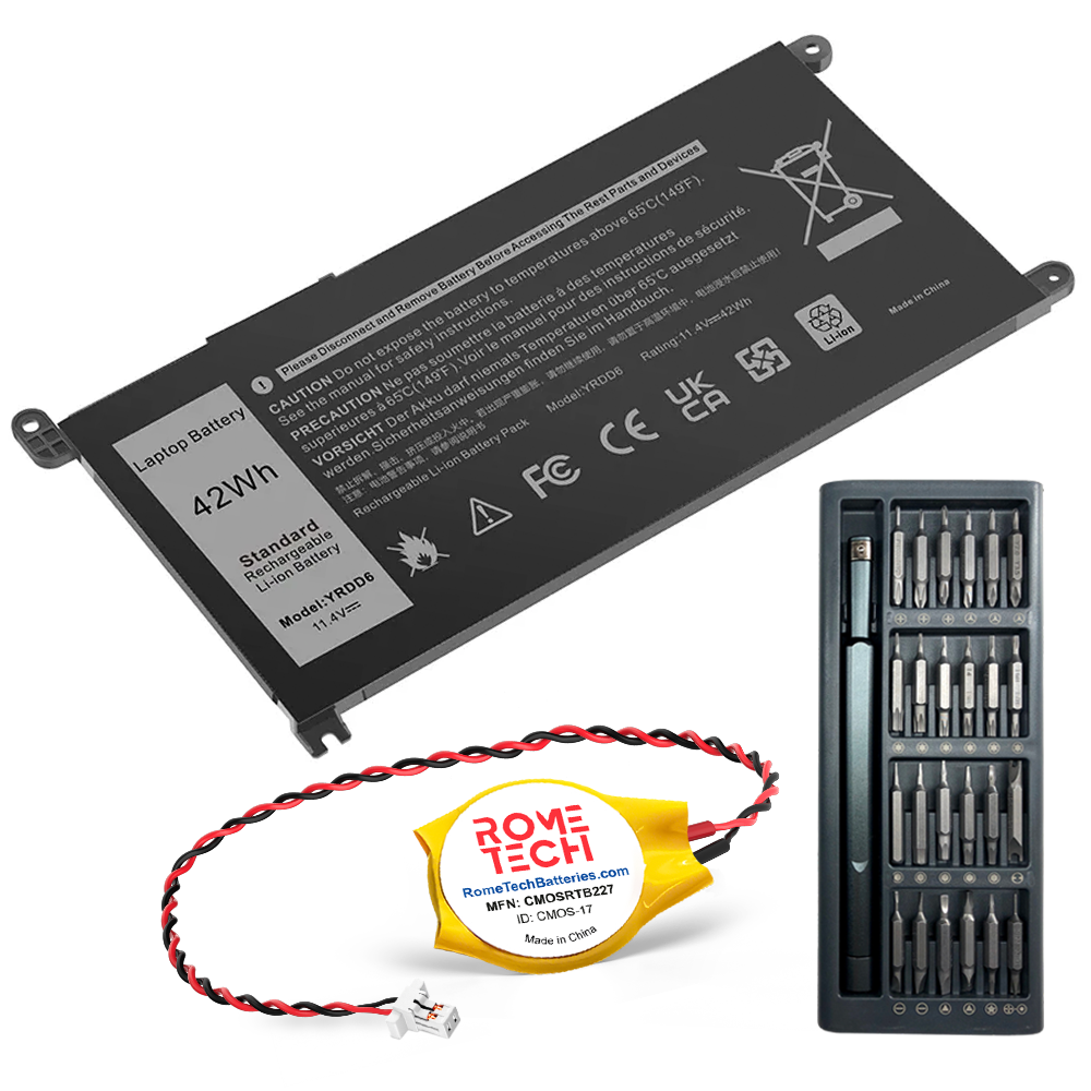 Replacement Laptop Battery YRDD6 for Dell Inspiron 15 5582 2-in-1