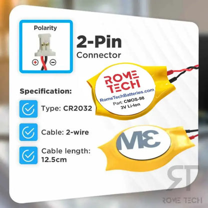 RTC CMOS Battery for HP ENVY 13