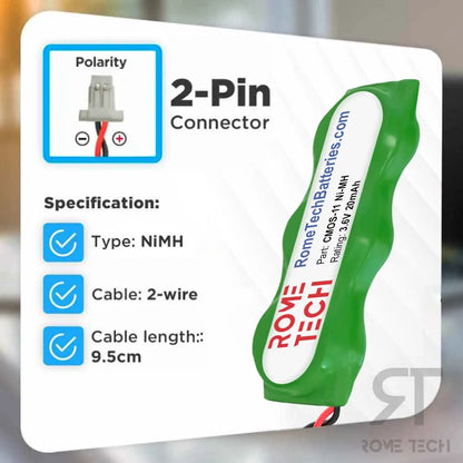 RTC CMOS Battery for Motorola Symbol MC9090-GJ0HJEFA65R