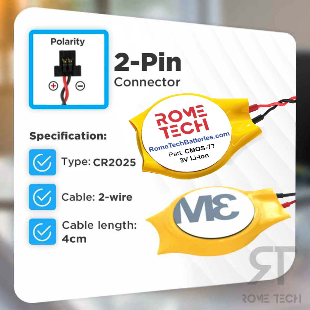 RTC CMOS Battery for Acer TravelMate P449M