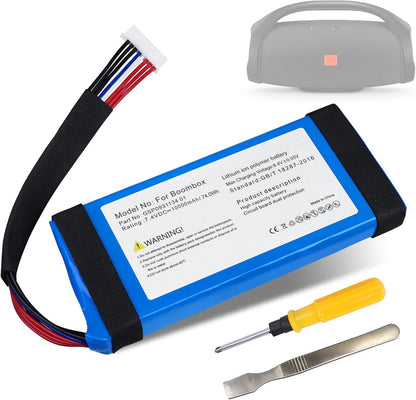 Replacement Battery for JBL Boombox 1 (GSP0931134 01) Kit (with 1 Metal Spudger + 1 Screwdriver)