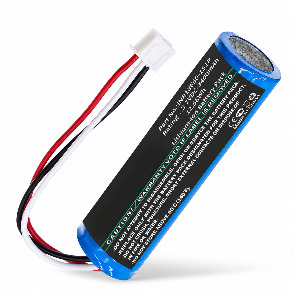 Replacement Battery INR18650- 1S1P for Theradome Helmet (Theradome LH40, LH80, LH80 Pro, Part Number INR18650-1S1P)