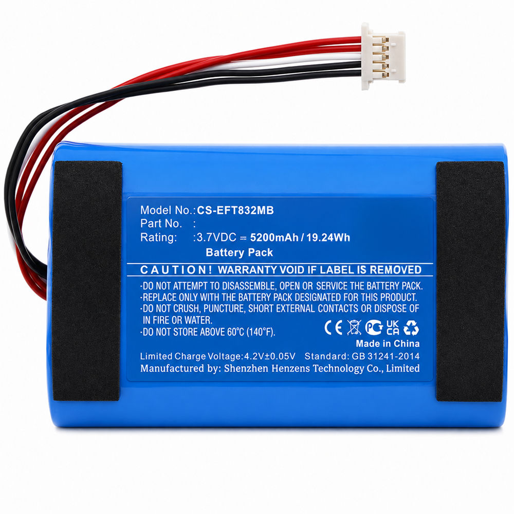 Replacement Battery for Eufy SpaceView Pro 720p Baby Monitor (T8321-M), PT18650-SP (PCM5200)