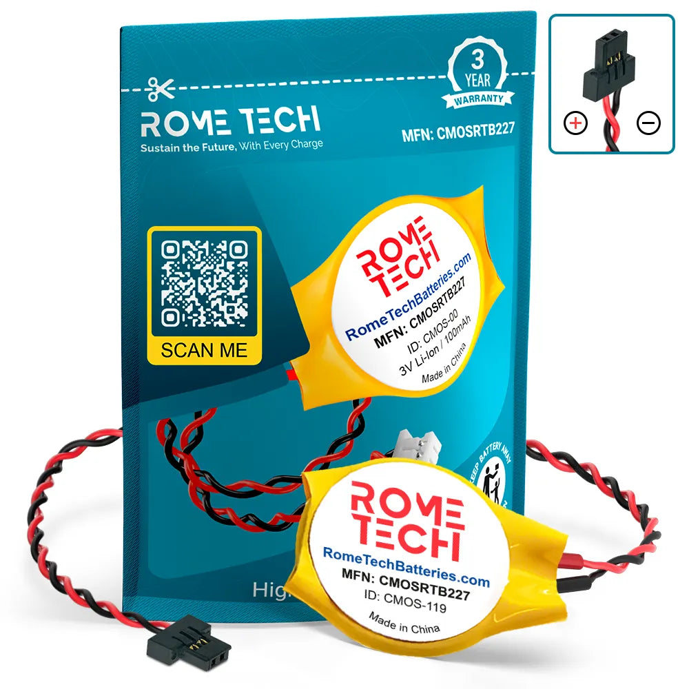 Replacement RTC CMOS Battery for HP (Part Number) 902383-001