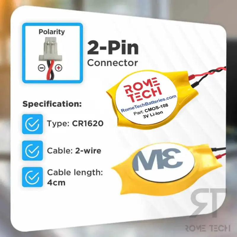 RTC CMOS Battery for HP ZBook Firefly 14 G8