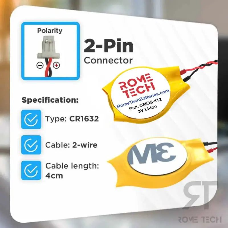 RTC CMOS Battery for Panasonic Toughpad FZ-G1 MK4