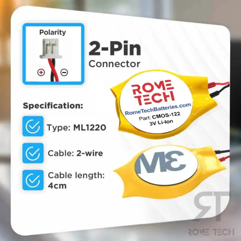 RTC CMOS Battery for MSI Modern 15 A10M