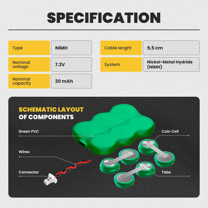 RTC CMOS Battery for Gateway Solo 3350