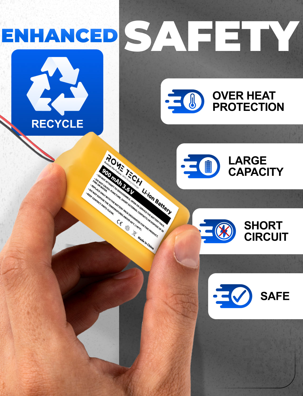 Battery Replacement for Emergency Light Exit Sign Battery