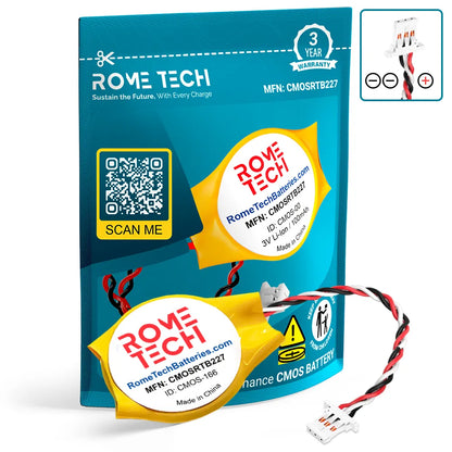 Replacement RTC CMOS Battery for Lenovo (Part Number) 23.22042.001, 0120.08 A1 , 92P1210