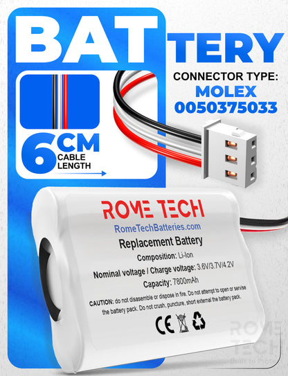 Replacement Battery for ADT Command 7" Touchscreen (ADT7AIO-1)