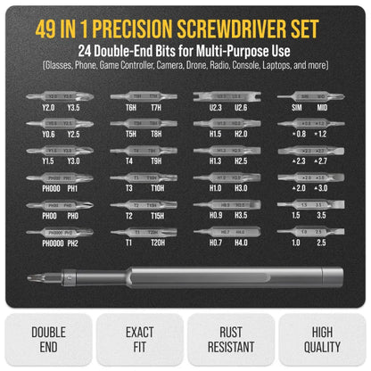 49-in-1 Screwdriver Kit For Repair Computer Watch PC Laptop Phone