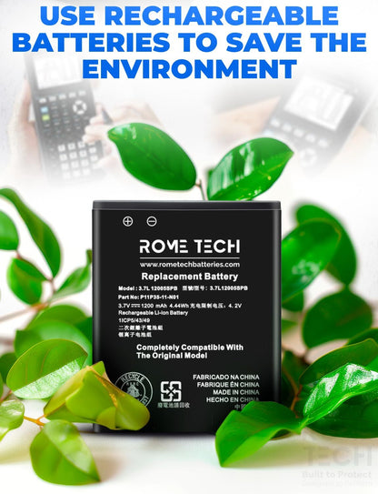Replacement Battery for Texas Instruments TI-84 Plus CE Set
