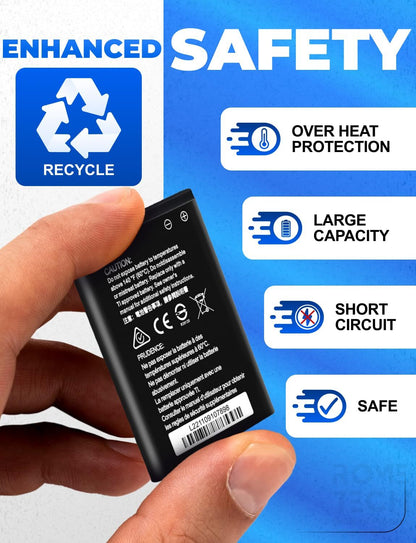 Replacement Battery for Texas Instruments TI-84 Plus CE Set