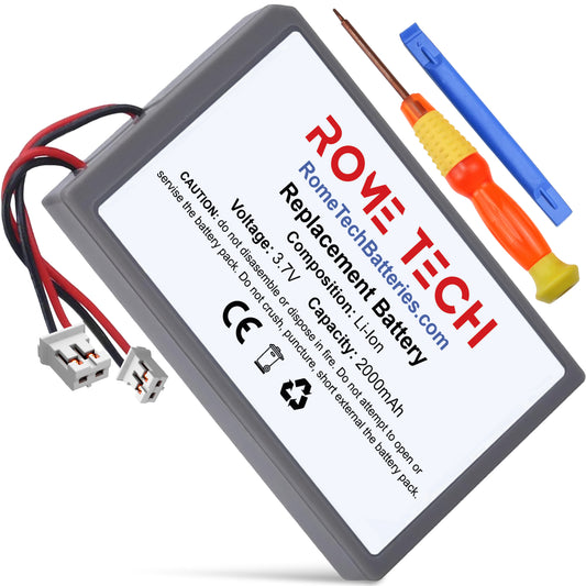Replacement Battery for Sony PlayStation Dualshock 4 Gamepad (CUH-ZCT1H, CUH-ZCT1E, CUH-ZCT1U, CUH-ZCT2, CUH-ZCT2U, LIP1522, KCR141) Set