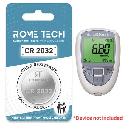 Replacement Battery for BeneCheck Blood Glucose Monitor