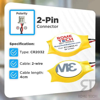 RTC CMOS Battery for Lenovo V Series V15 G2 ALC