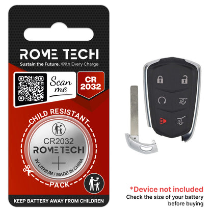 Replacement Battery for Key Fob - Cadillac Escalade 2015-2020