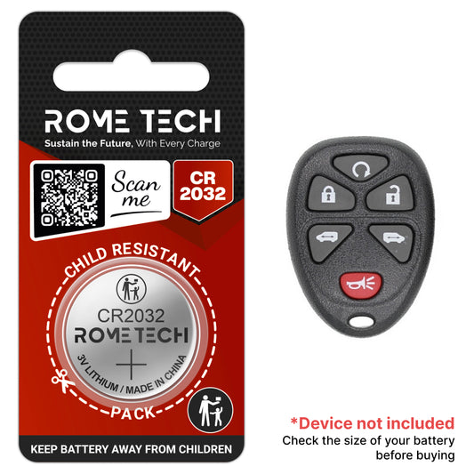Replacement Battery for Key Fob - Chevrolet Uplander 2005-2006