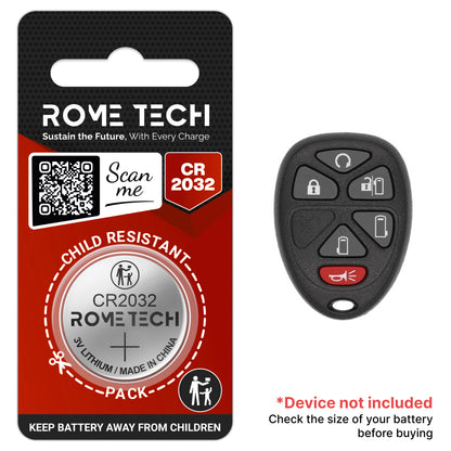 Replacement Battery for Key Fob - GMC Savana 2008-2014