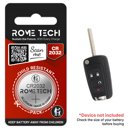 Replacement Battery for Key Fob - Chevrolet Equinox 2010-2019