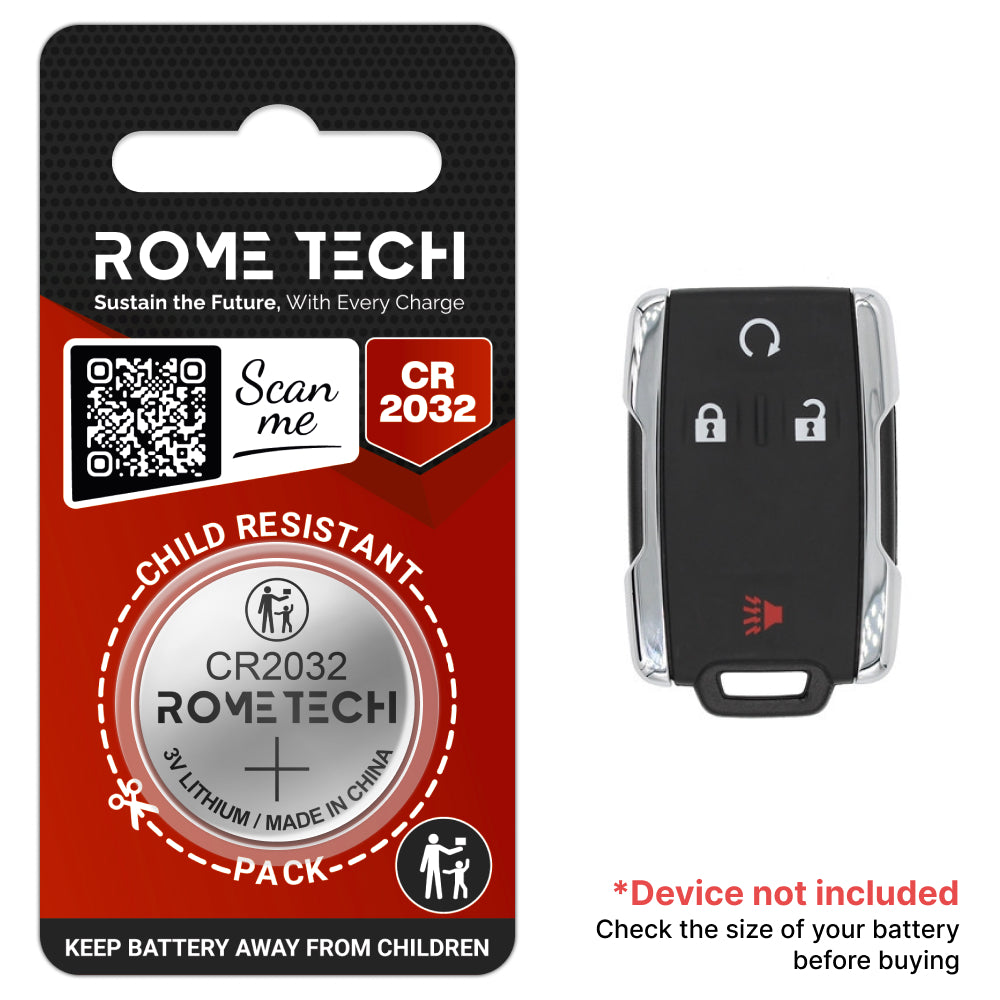 Replacement Battery for Key Fob - Chevrolet Suburban 2015-2018