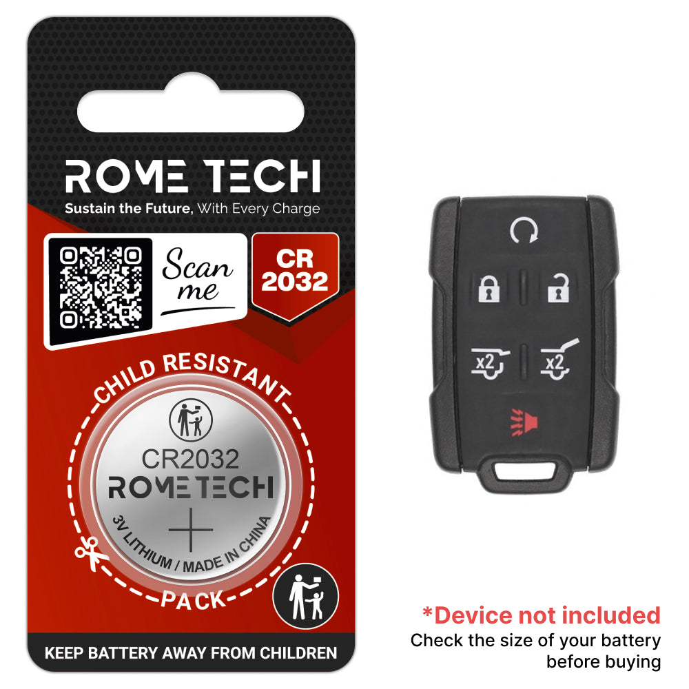 Replacement Battery for Key Fob - GMC Yukon 2015-2019 