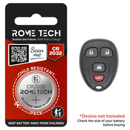 Replacement Battery for Key Fob - Chevrolet Express 2003-2024