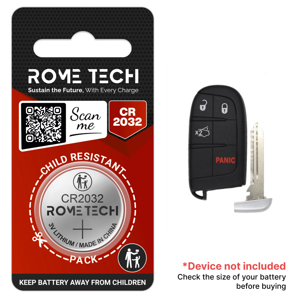 Replacement Battery for Key Fob - Dodge Viper 2013-2018