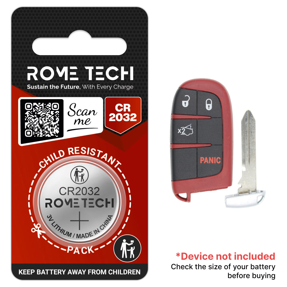 Replacement Battery for Key Fob - Dodge Viper 2015-2017