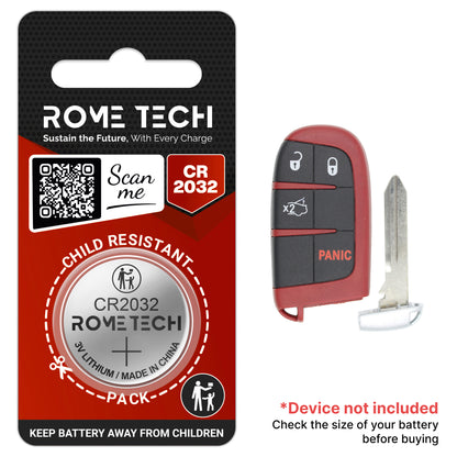 Replacement Battery for Key Fob - Dodge Viper 2015-2017