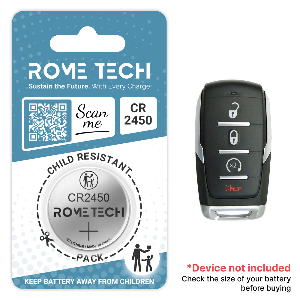 Replacement Battery for Key Fob - RAM 1500 TRX 2019-2024