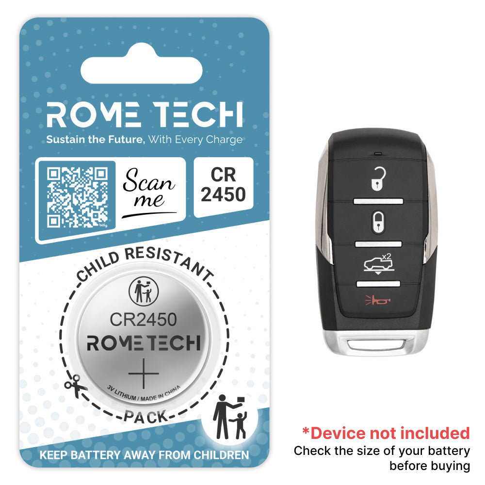 Replacement Battery for Key Fob - RAM 1500 TRX 2019-2024