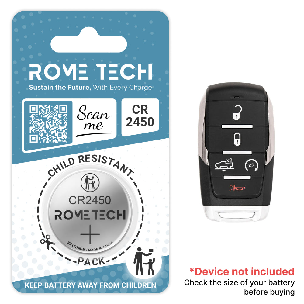 Replacement Battery for Key Fob - RAM 1500 Rebel 2019-2024