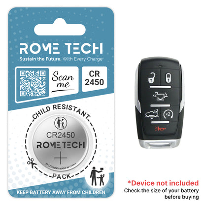 Replacement Battery for Key Fob - RAM 1500 HFE 2019-2024
