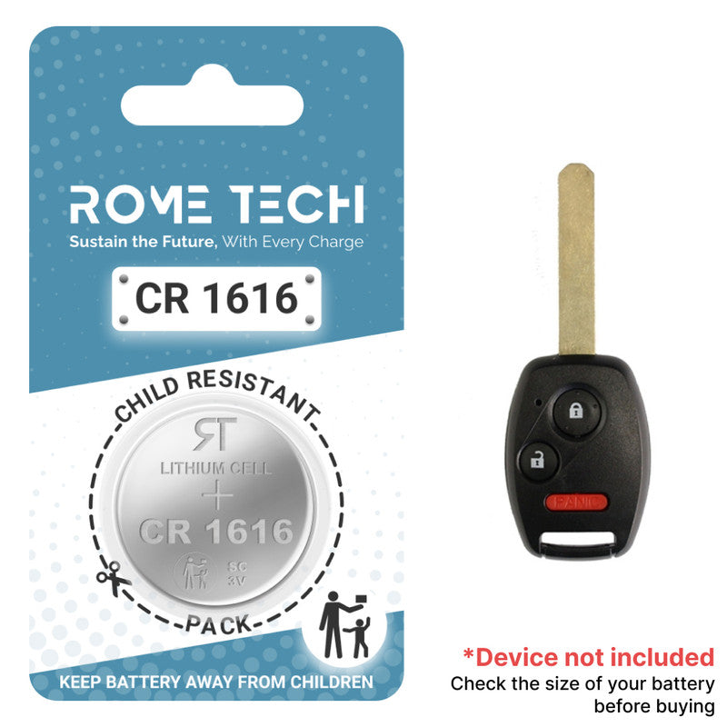 Replacement Battery for Key Fob - Honda Ridgeline 2006-2014