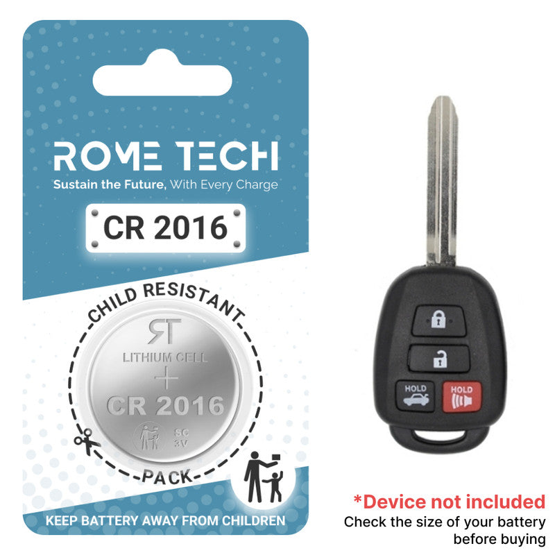 Replacement Battery for Key Fob - Toyota Corolla 2014-2018