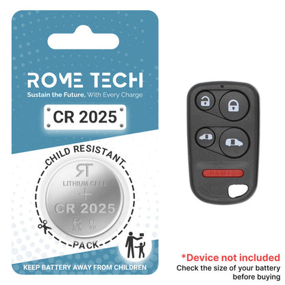 Replacement Battery for Key Fob - Honda Odyssey 1999-2004