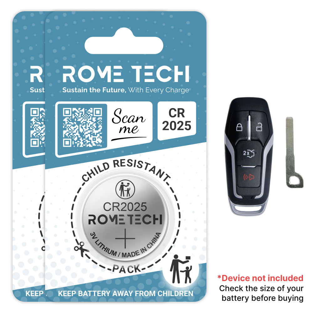 Replacement Battery for Key Fob - Ford Mustang 2015-2017