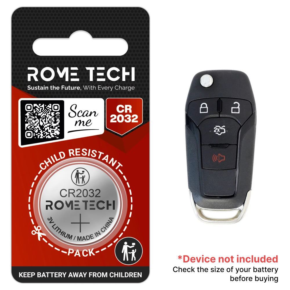 Replacement Battery for Key Fob - Ford Fusion 2013-2016