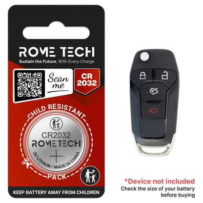 Replacement Battery for Key Fob - Ford Fusion 2013-2016