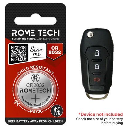 Replacement Battery for Key Fob - Ford Escape 2020-2023