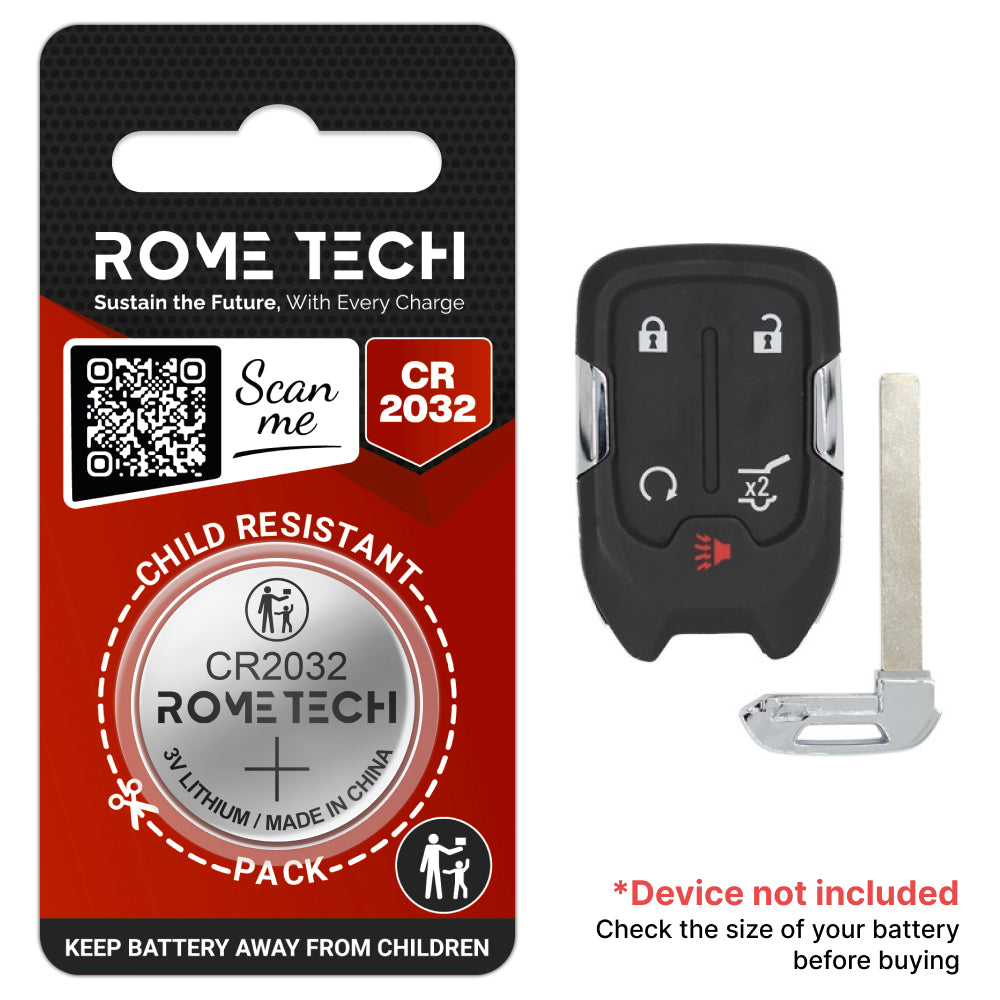 Replacement Battery for Key Fob - GMC Acadia 2015-2023