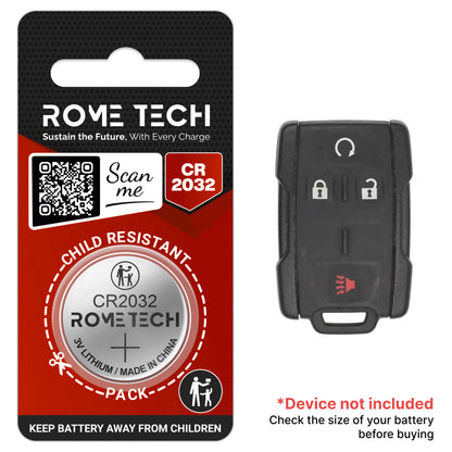 Replacement Battery for Key Fob - GMC Yukon 2015-2018