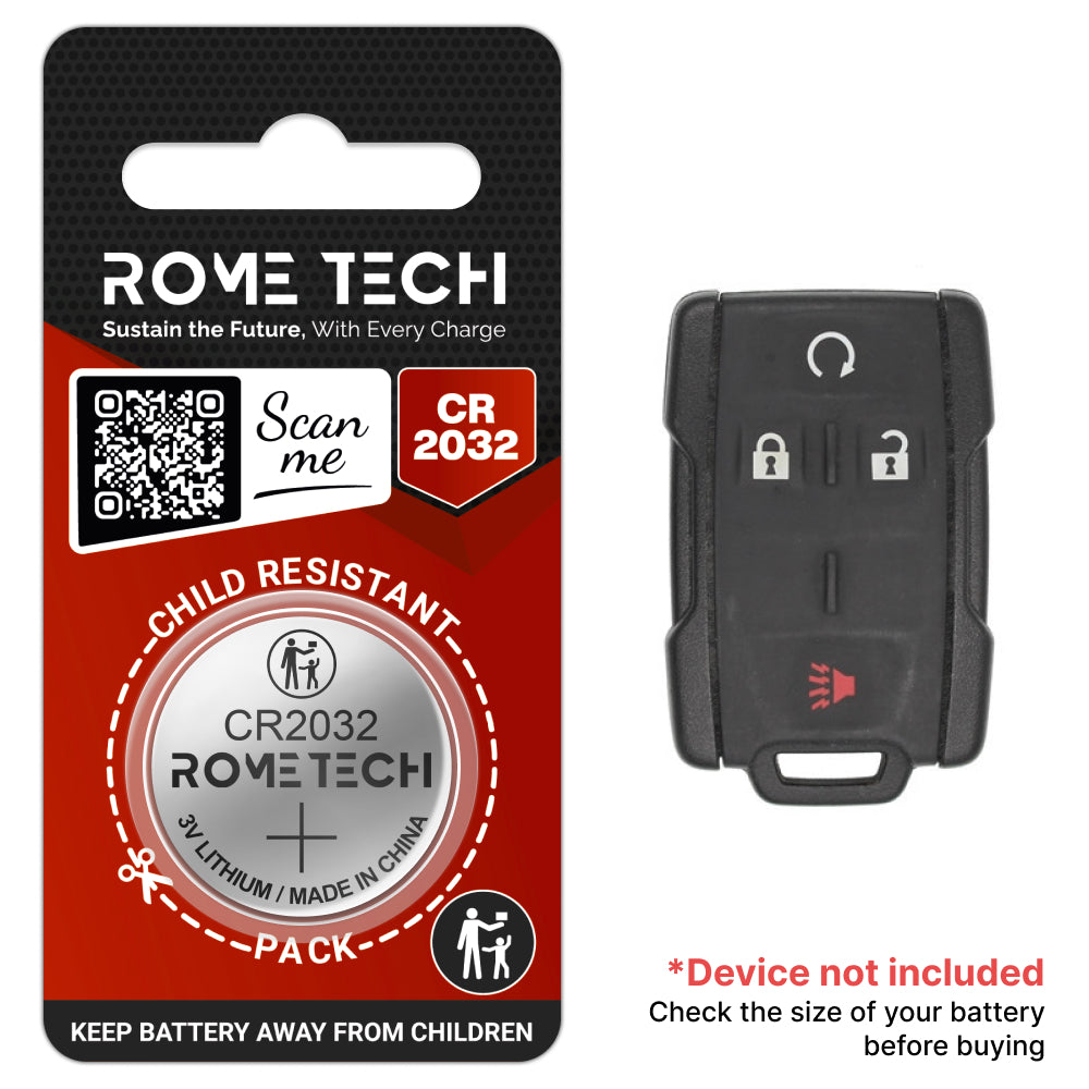 Replacement Battery for Key Fob - GMC Sierra 2014-2019