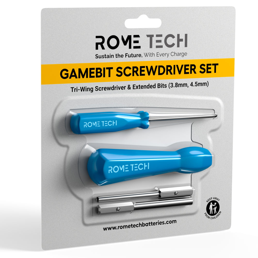 Gamebit Screwdriver 3.8mm 4.5mm & Tri-Wing Screwdriver Gameboy Set