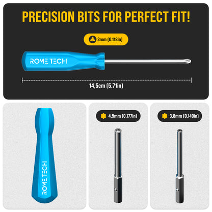 Gamebit Screwdriver 3.8mm 4.5mm & Tri-Wing Screwdriver Gameboy Set