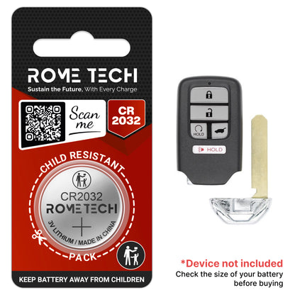 Replacement Battery for Key Fob - Honda CR-V 2017-2022
